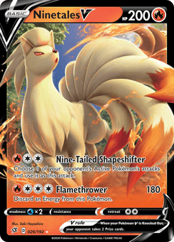 Ninetales V 026/192 Rebel Clash