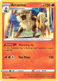 Arcanine 028/192 Rebel Clash