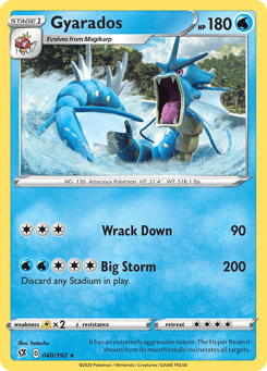 Gyarados 040/192 Rebel Clash
