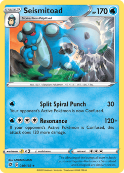 Seismitoad 046/192 Rebel Clash