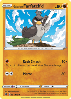 Galarian Farfetch'd 094/192 Rebel Clash