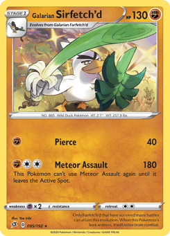 Galarian Sirfetch'd 095/192 Rebel Clash