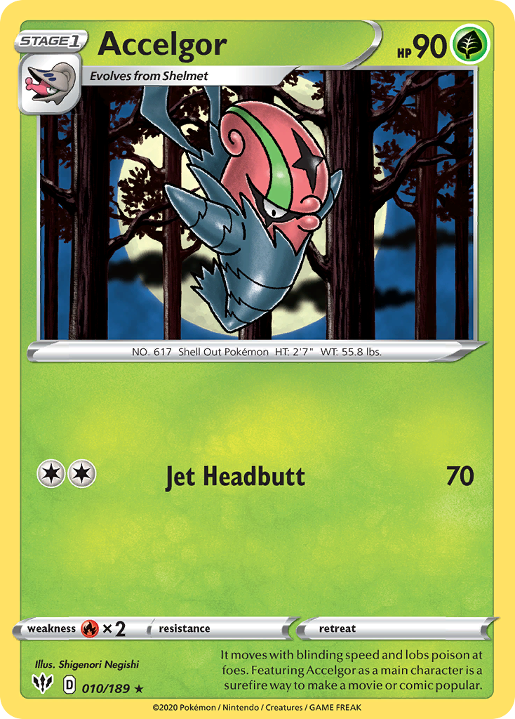 Accelgor 010/189 Darkness Ablaze