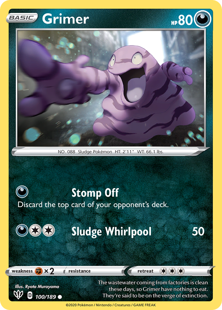 Grimer 100/189 Darkness Ablaze