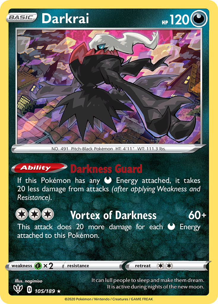 Darkrai 105/189 Darkness Ablaze