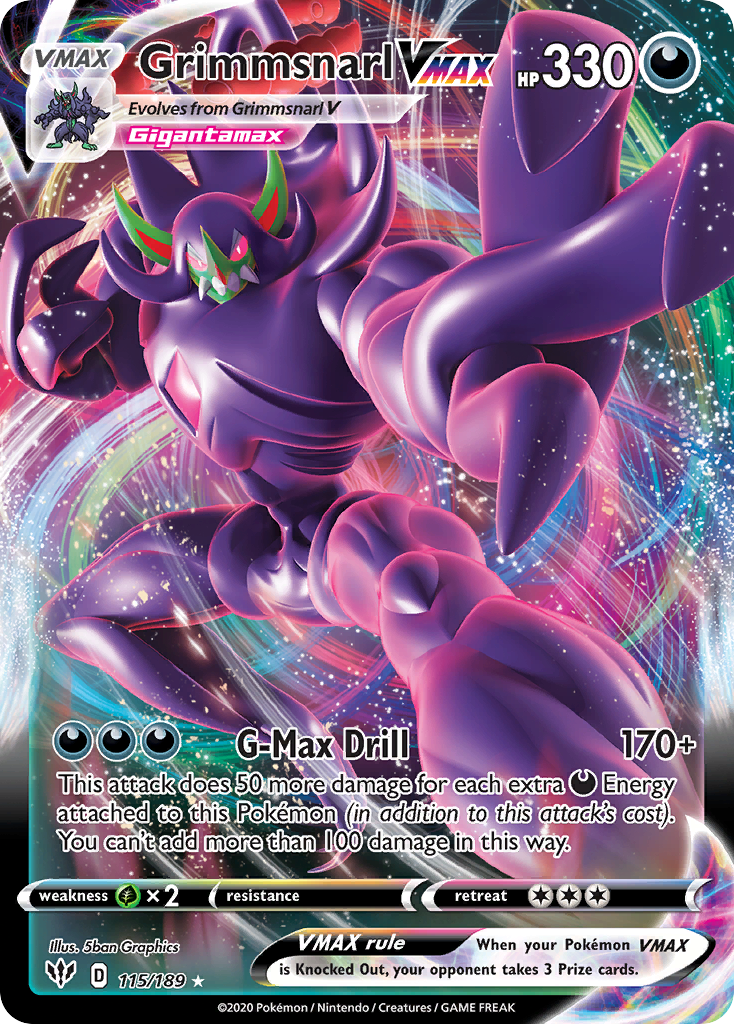 Grimmsnarl VMAX 115/189 Darkness Ablaze