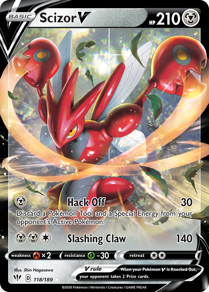 Scizor V 118/189 Darkness Ablaze