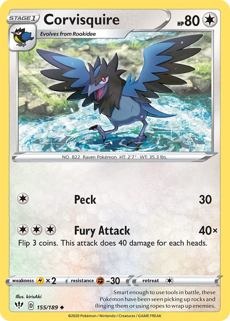 Corvisquire 155/189 Darkness Ablaze
