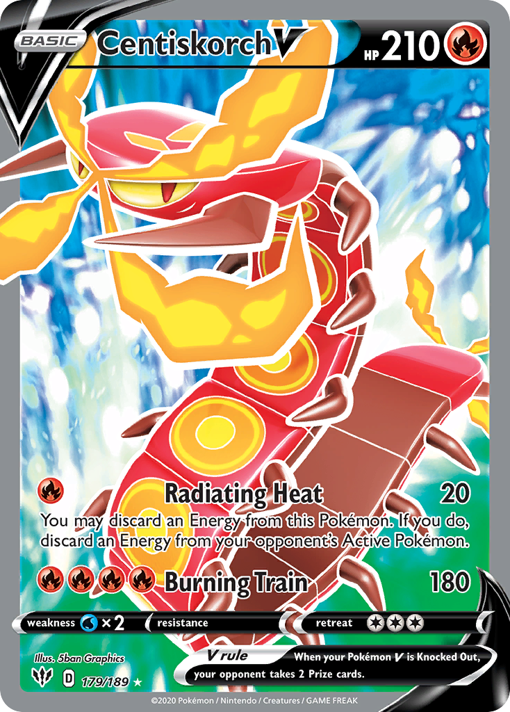 Centiskorch V 179/189 Darkness Ablaze