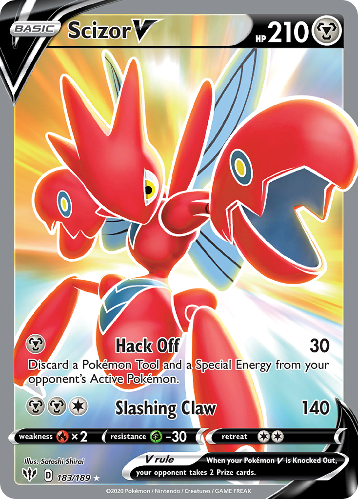Scizor V 183/189 Darkness Ablaze