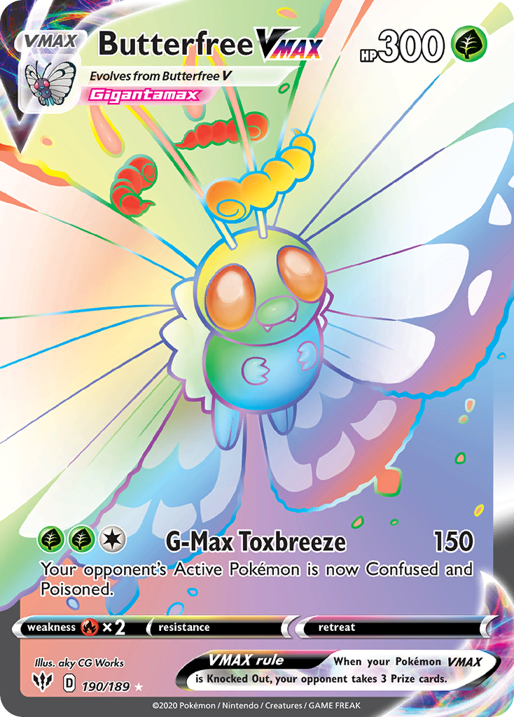 Butterfree VMAX 190/189 Darkness Ablaze