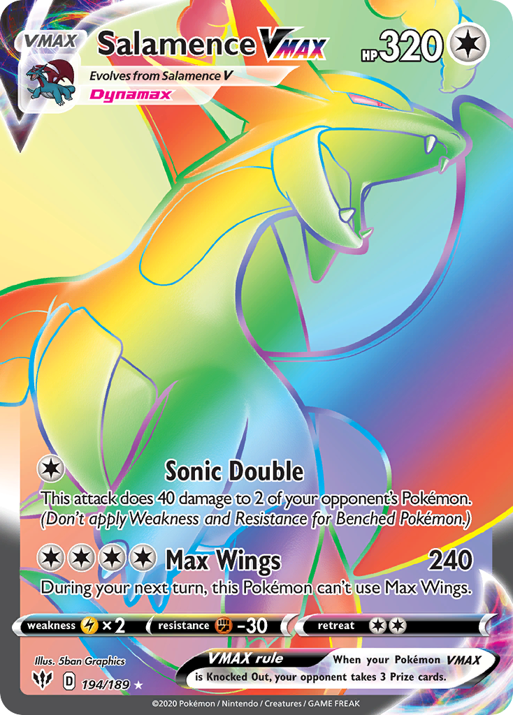 Salamence VMAX 194/189 Darkness Ablaze