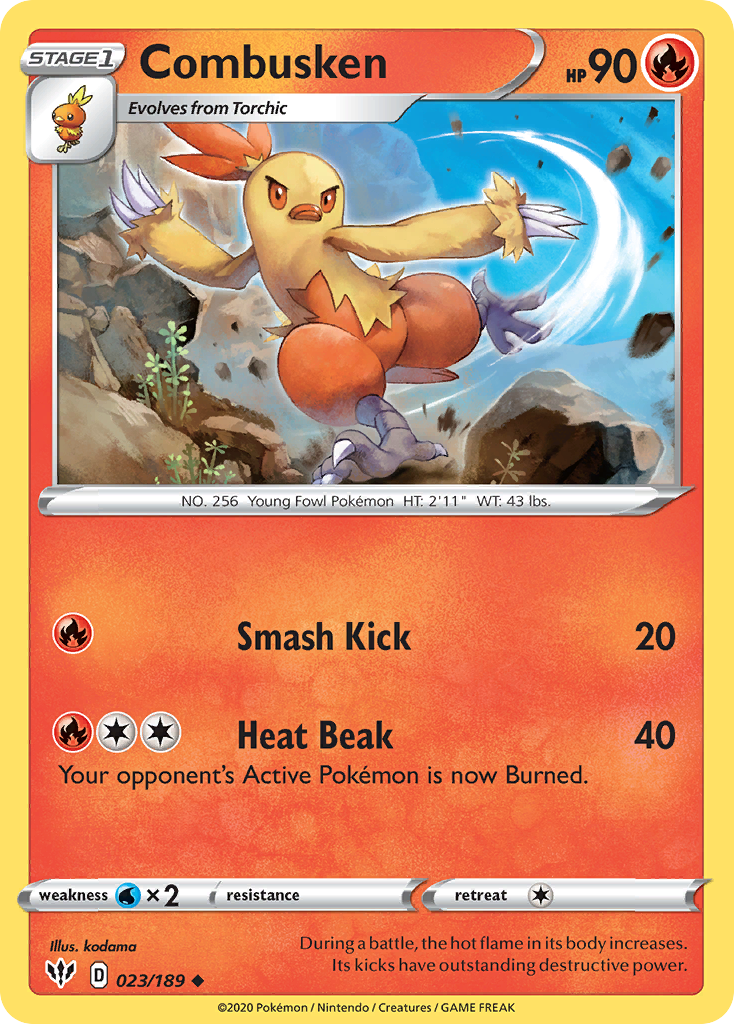 Combusken 023/189 Darkness Ablaze
