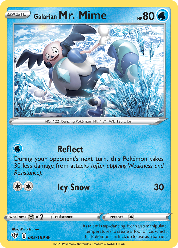 Galarian Mr. Mime 035/189 Darkness Ablaze