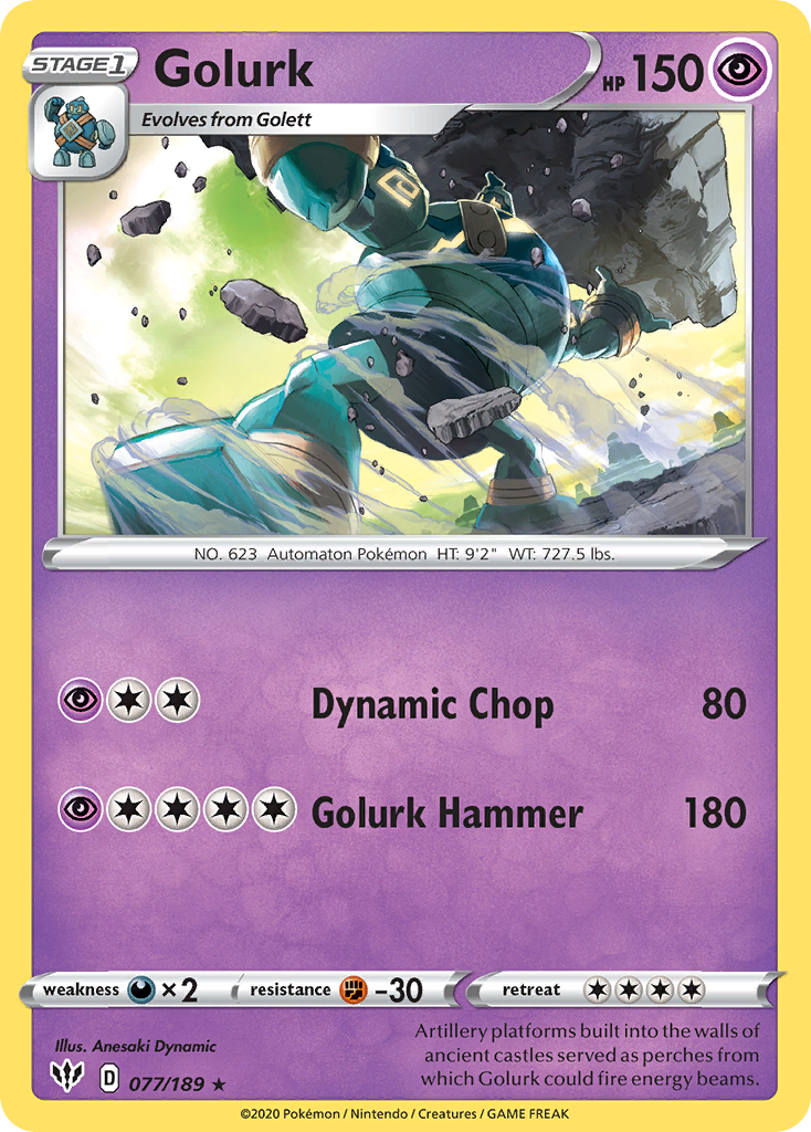 Golurk 077/189 Darkness Ablaze
