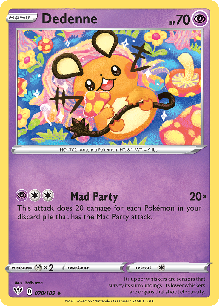 Dedenne 078/189 Darkness Ablaze