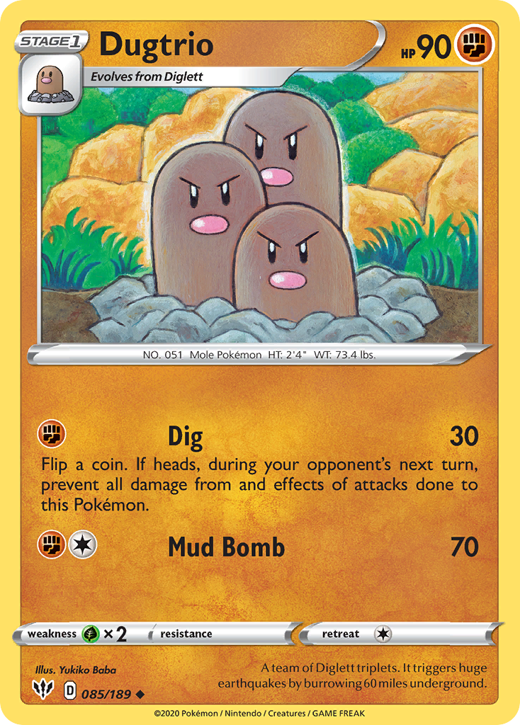 Dugtrio 085/189 Darkness Ablaze