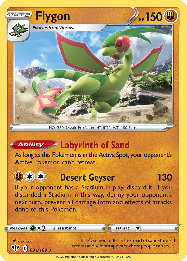Flygon 091/189 Darkness Ablaze