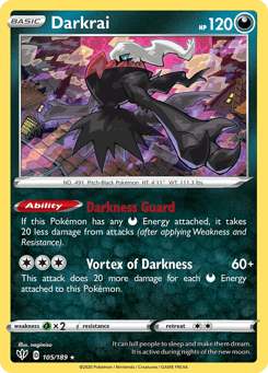Darkrai 105/189 Darkness Ablaze