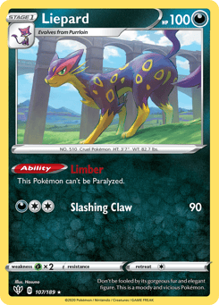 Liepard 107/189 Darkness Ablaze