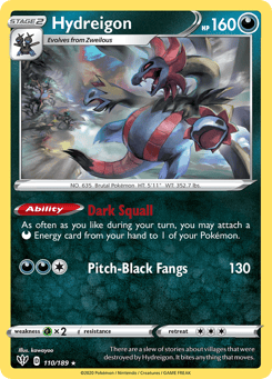 Hydreigon 110/189 Darkness Ablaze