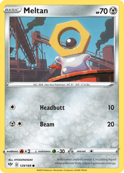 Meltan 129/189 Darkness Ablaze