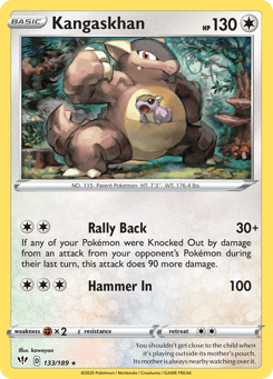 Kangaskhan 133/189 Darkness Ablaze