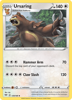 Ursaring 139/189 Darkness Ablaze