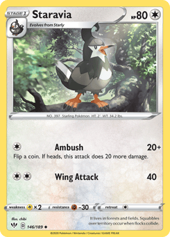 Staravia 146/189 Darkness Ablaze