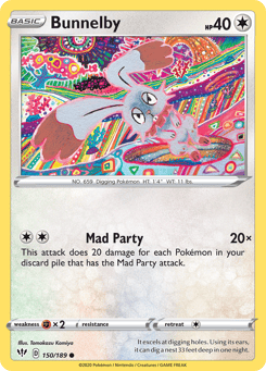 Bunnelby 150/189 Darkness Ablaze