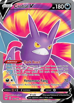 Crobat V 182/189 Darkness Ablaze