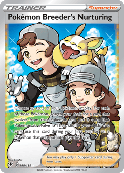 Pokémon Breeder's Nurturing 188/189 Darkness Ablaze