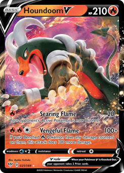Houndoom V 021/189 Darkness Ablaze