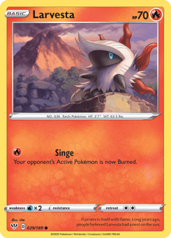 Larvesta 029/189 Darkness Ablaze