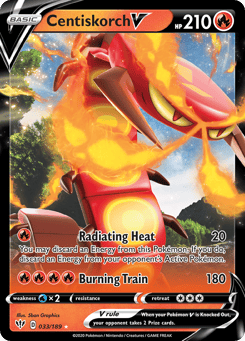 Centiskorch V 033/189 Darkness Ablaze