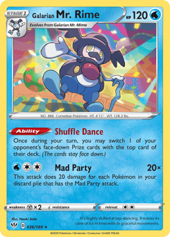 Galarian Mr. Rime 036/189 Darkness Ablaze