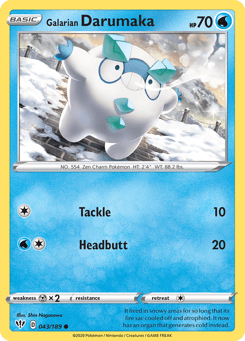 Galarian Darumaka 043/189 Darkness Ablaze