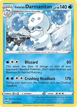 Galarian Darmanitan 044/189 Darkness Ablaze