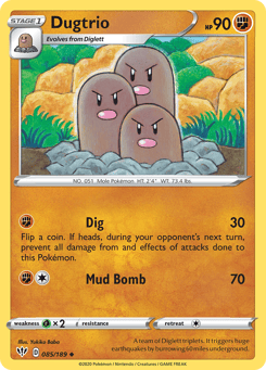 Dugtrio 085/189 Darkness Ablaze
