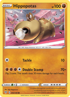 Hippopotas 093/189 Darkness Ablaze