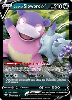Galarian Slowbro V 099/189 Darkness Ablaze