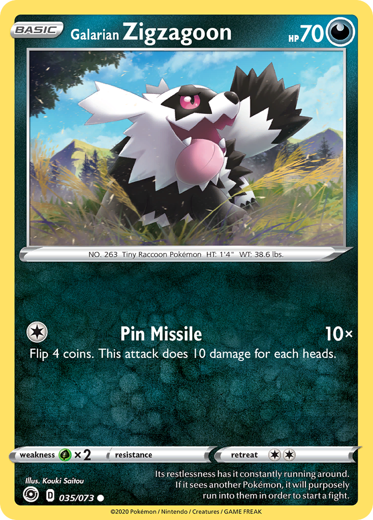 Galarian Zigzagoon 035/073 Champion's Path