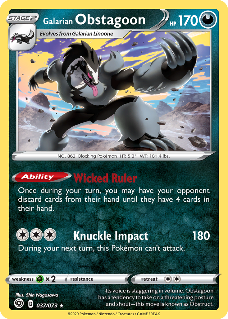 Galarian Obstagoon 037/073 Champion's Path