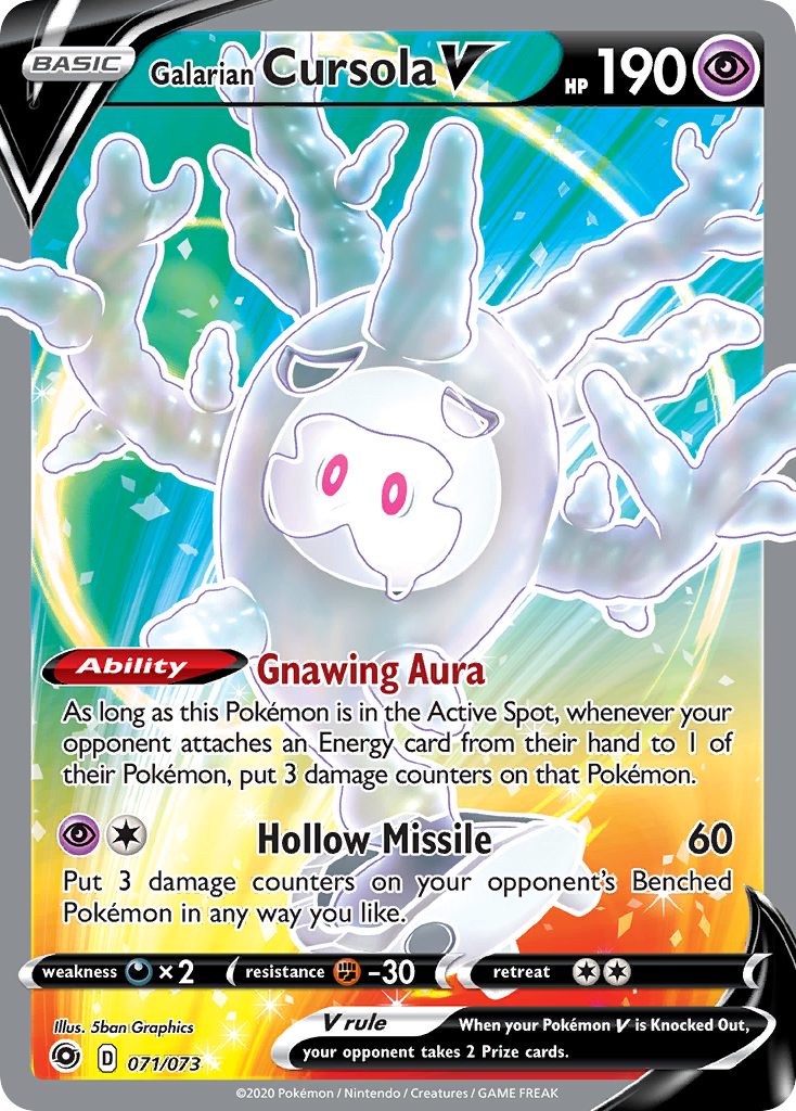 Galarian Cursola V 071/073 Champion's Path