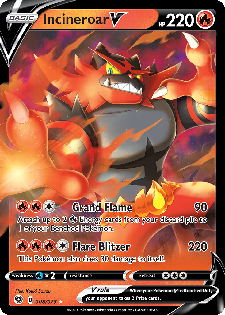 Incineroar V 008/073 Champion's Path