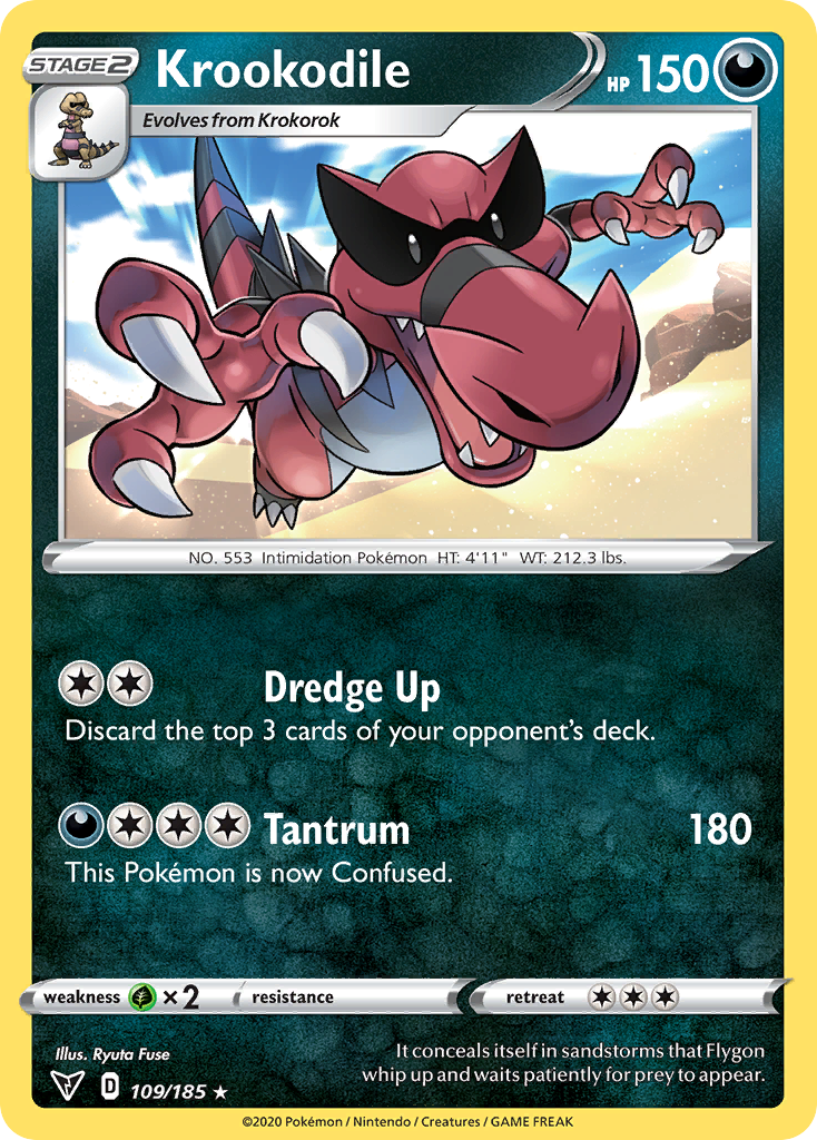 Krookodile 109/185 Vivid Voltage