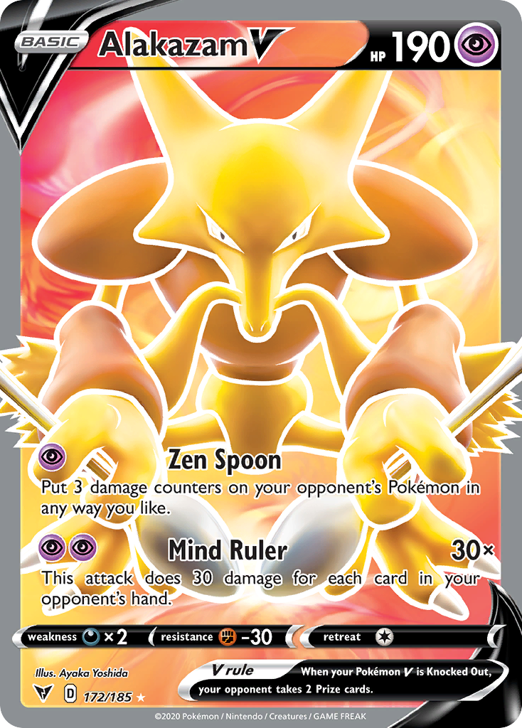 Alakazam V 172/185 Vivid Voltage