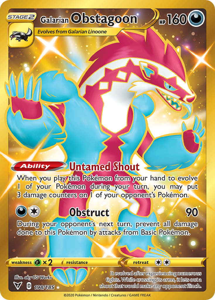 Galarian Obstagoon 198/185 Vivid Voltage