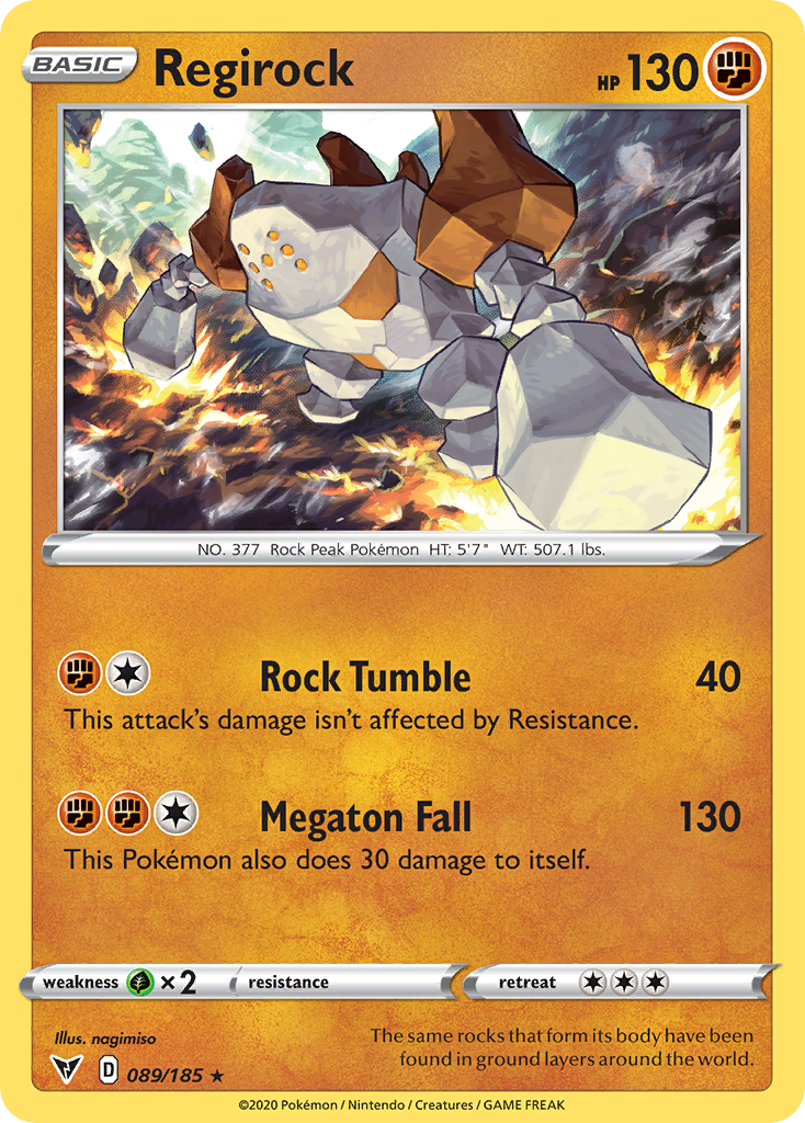 Regirock 089/185 Vivid Voltage