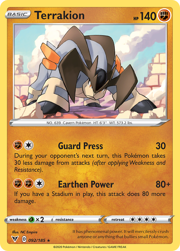 Terrakion 092/185 Vivid Voltage